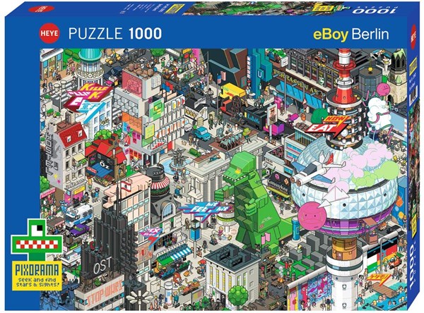 Heye (29915) - eBoy: "Berlin Quest" - 1000 Teile Puzzle
