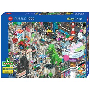 Heye (29915) - eBoy: "Berlin Quest" - 1000 Teile Puzzle