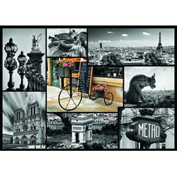 Trefl (102796) - "Montage Paris" - 1000 Teile Puzzle