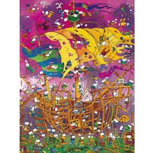 Heye (29924) - Guillermo Mordillo: "Rettet das Schiff!" - 1500 Teile Puzzle