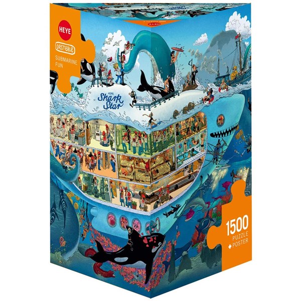 Heye (29925) - Uli Oesterle: "U-Boot-Spaß" - 1500 Teile Puzzle