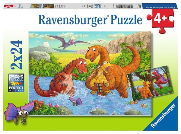 Ravensburger (05030) - "Spielende Dinos" - 24 Teile Puzzle