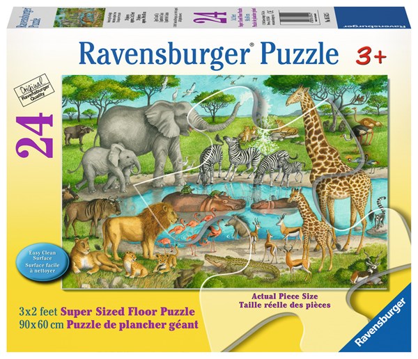 Ravensburger (05542) - "Watering Hole Delight" - 24 Teile Puzzle