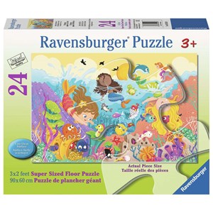 Ravensburger (05559) - "Splashing Mermaids" - 24 Teile Puzzle