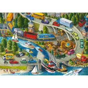 Ravensburger (05560) - "Vacation Hustle" - 24 Teile Puzzle