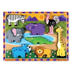 Melissa and Doug (3722) - "Safari" - 8 Teile Puzzle