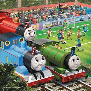 Ravensburger (08037) - "Thomas Watches Soccer" - 49 Teile Puzzle