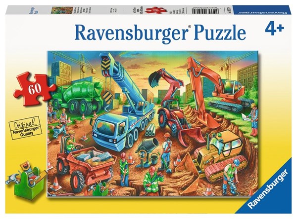 Ravensburger (09517) - "Construction Crew" - 60 Teile Puzzle