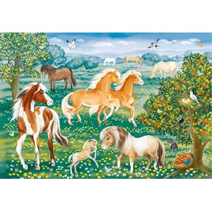 Ravensburger (09639) - "Mustang Meadow" - 60 Teile Puzzle