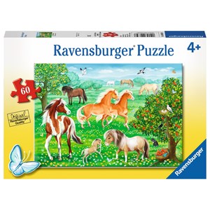 Ravensburger (09639) - "Mustang Meadow" - 60 Teile Puzzle