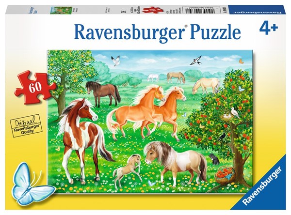 Ravensburger (09639) - "Mustang Meadow" - 60 Teile Puzzle