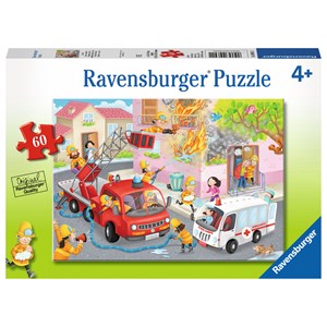 Ravensburger (09641) - "Firefighter Rescue!" - 60 Teile Puzzle