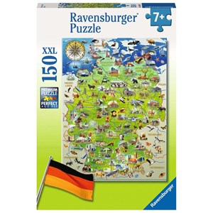 Ravensburger (10049) - "Meine Deutschlandkarte" - 150 Teile Puzzle