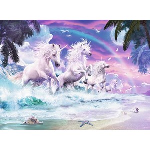 Ravensburger (10057) - "Einhörner am Strand" - 150 Teile Puzzle