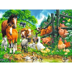 Ravensburger (10689) - "Versammlung der Tiere" - 100 Teile Puzzle