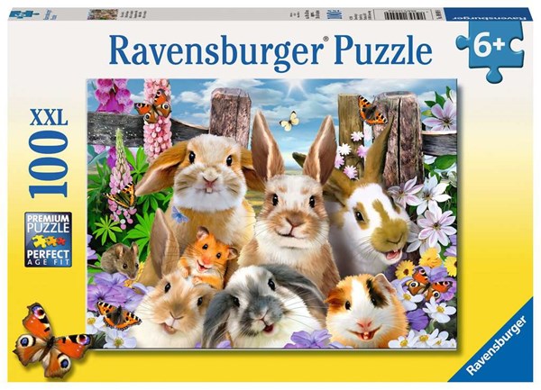 Ravensburger (10949) - "Hasen-Selfie" - 100 Teile Puzzle