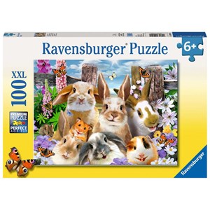 Ravensburger (10949) - "Hasen-Selfie" - 100 Teile Puzzle