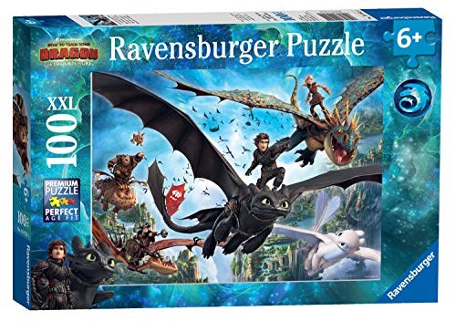 Ravensburger (10955) - "Dragons, Die verborgene Welt" - 100 Teile Puzzle