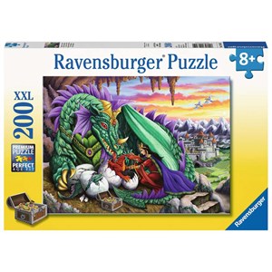 Ravensburger (12655) - "Königin der Drachen" - 200 Teile Puzzle