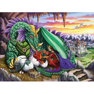 Ravensburger (12655) - "Königin der Drachen" - 200 Teile Puzzle