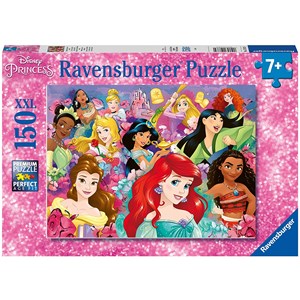 Ravensburger (12873) - "Disney Prinzessinnen, Träume können wahr werden" - 150 Teile Puzzle
