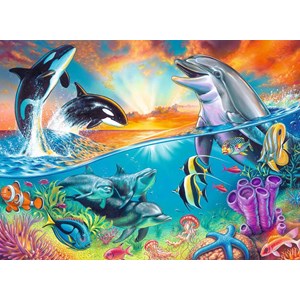 Ravensburger (12900) - "Ozeanbewohner" - 200 Teile Puzzle