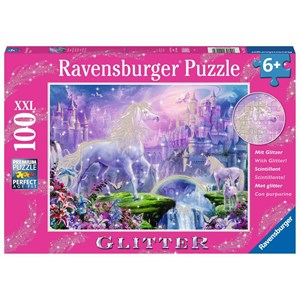 Ravensburger (12907) - "Unicorn Kingdom" - 100 Teile Puzzle