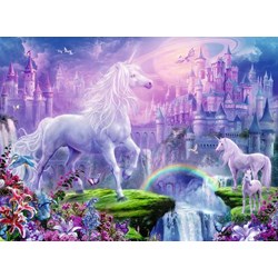 Ravensburger (12907) - "Unicorn Kingdom" - 100 Teile Puzzle
