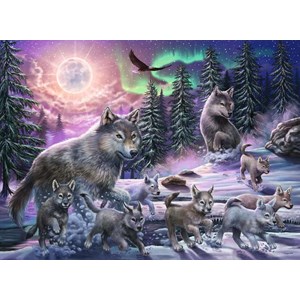 Ravensburger (12908) - "Nordwölfe" - 150 Teile Puzzle