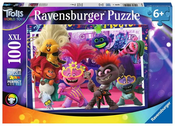 Ravensburger (12912) - "Trolls, Unsere Lieblingslieder" - 100 Teile Puzzle