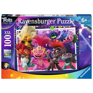 Ravensburger (12912) - "Trolls, Unsere Lieblingslieder" - 100 Teile Puzzle