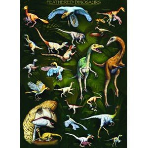 Eurographics (6000-0072) - "Gefederte Dinosaurier" - 1000 Teile Puzzle