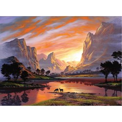 Ravensburger (14833) - "Tranquil Sunset" - 500 Teile Puzzle