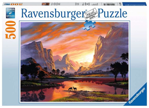 Ravensburger (14833) - "Tranquil Sunset" - 500 Teile Puzzle
