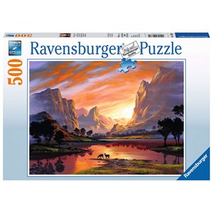 Ravensburger (14833) - "Tranquil Sunset" - 500 Teile Puzzle