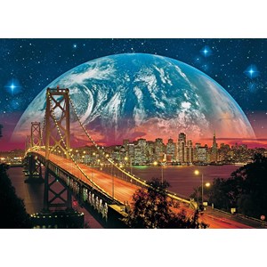 Ravensburger (14953) - "Planet Over San Francisco" - 204 Teile Puzzle