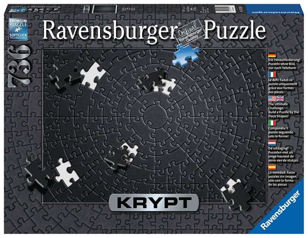 Ravensburger (15260) - "Krypt Black" - 736 Teile Puzzle