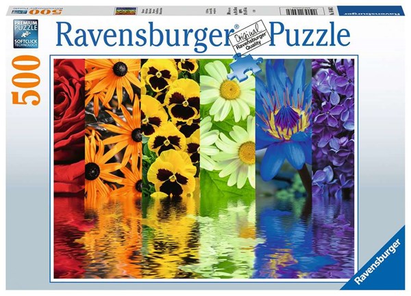 Ravensburger (16446) - "Blumenreflexionen" - 500 Teile Puzzle