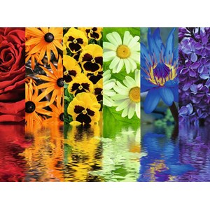 Ravensburger (16446) - "Blumenreflexionen" - 500 Teile Puzzle