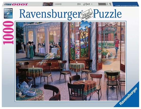 Ravensburger (16449) - "A Café Visit" - 1000 Teile Puzzle