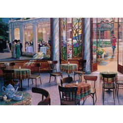 Ravensburger (16449) - "A Café Visit" - 1000 Teile Puzzle