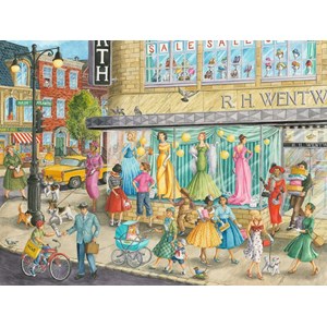 Ravensburger (16459) - "Sidewalk Fashion" - 1500 Teile Puzzle