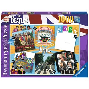 Ravensburger (19815) - "The Beatles, Albums 1967-1970" - 1000 Teile Puzzle