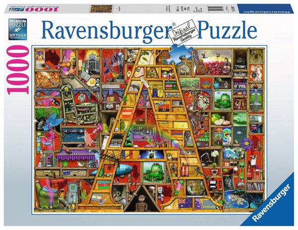 Ravensburger (19891) - "Awesome Alphabet "A"" - 1000 Teile Puzzle