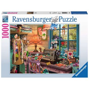 Ravensburger (19892) - "Nähwerkstatt" - 1000 Teile Puzzle