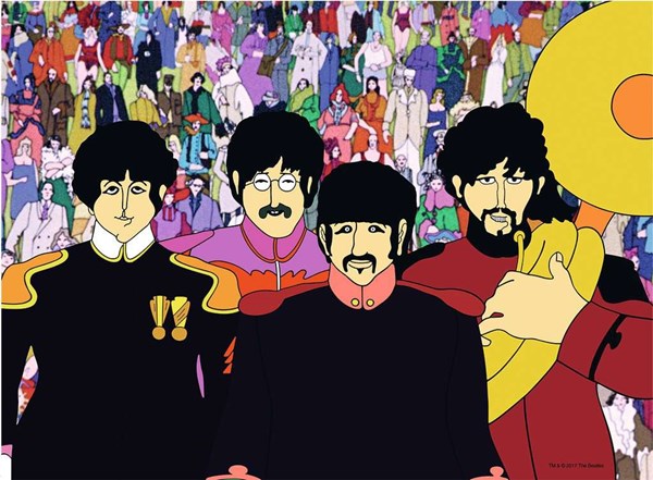 Ravensburger (19929) - "Beatles, Yellow Submarine" - 500 Teile Puzzle