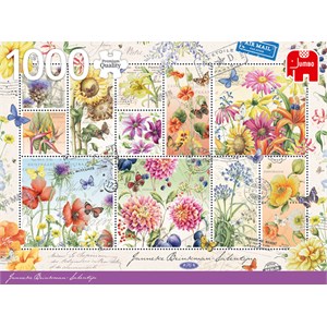 Jumbo (18812) - Janneke Brinkman: "Flower Stamps Summer" - 1000 Teile Puzzle