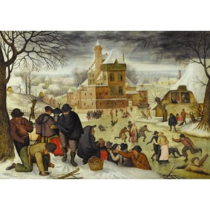 D-Toys (70005) - Pieter Brueghel the Elder: "Winter" - 1000 Teile Puzzle