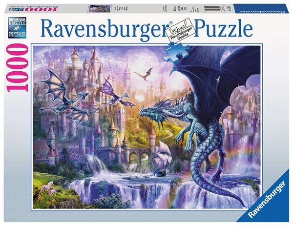 Ravensburger (15252) - "Drachenschloss" - 1000 Teile Puzzle