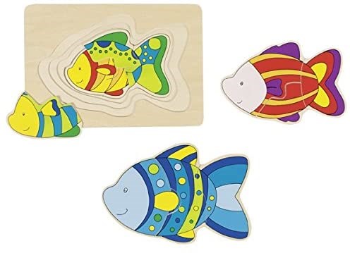 Goki (57897) - "Fish" - 11 Teile Puzzle
